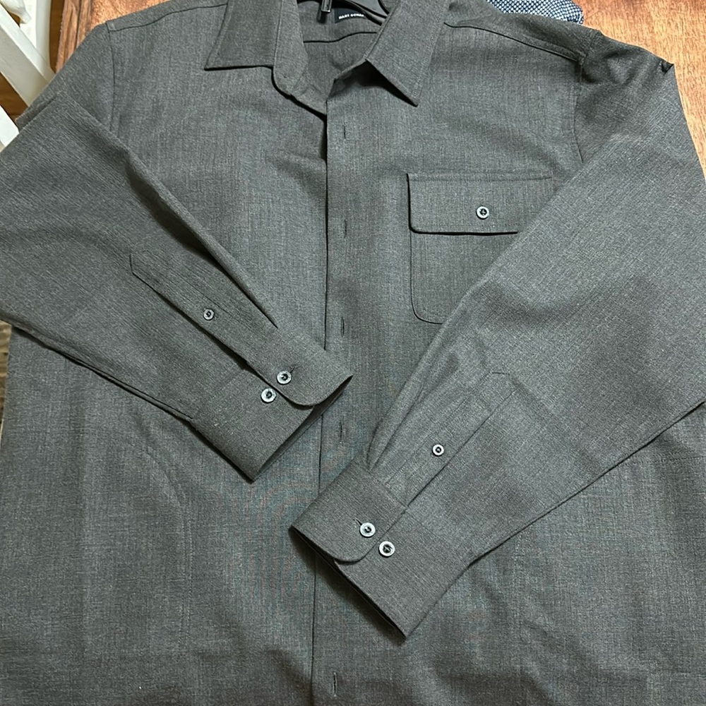 Hart Schaffner Marx dress shirt with pockets xl